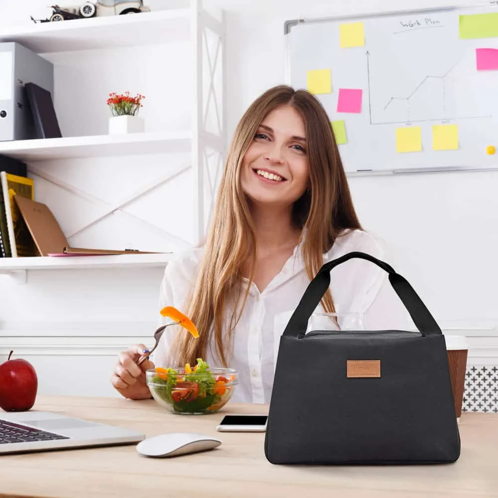 Lifewit Lunchbag Kühltasche isoliert schwarz für Arbeit