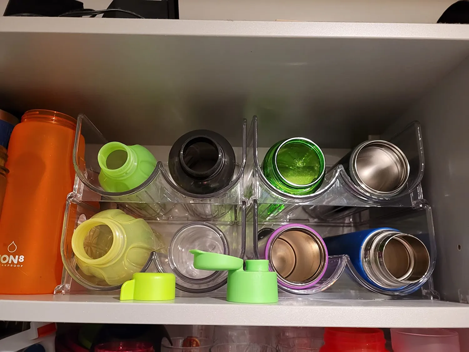 M Design Weinständer Flaschenhalter 8 Flaschen transparent