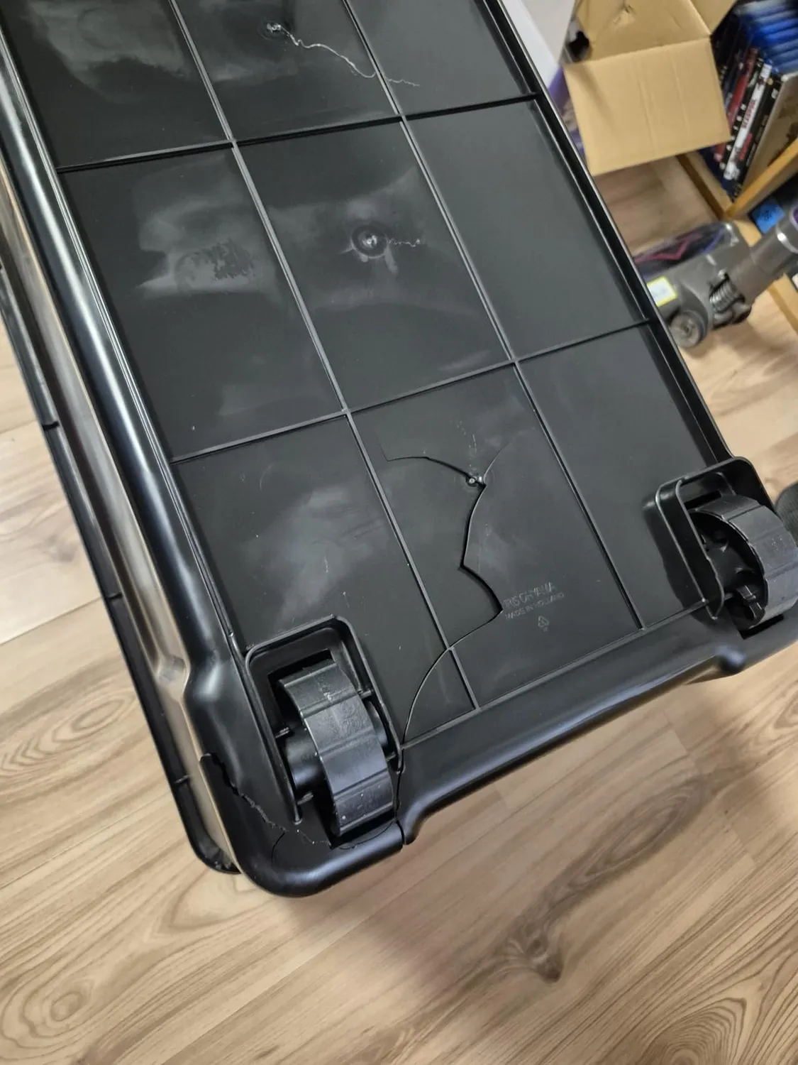 Iris Ohyama SIA-75 Aufbewahrungsbox 75L 3er Set schwarz robust