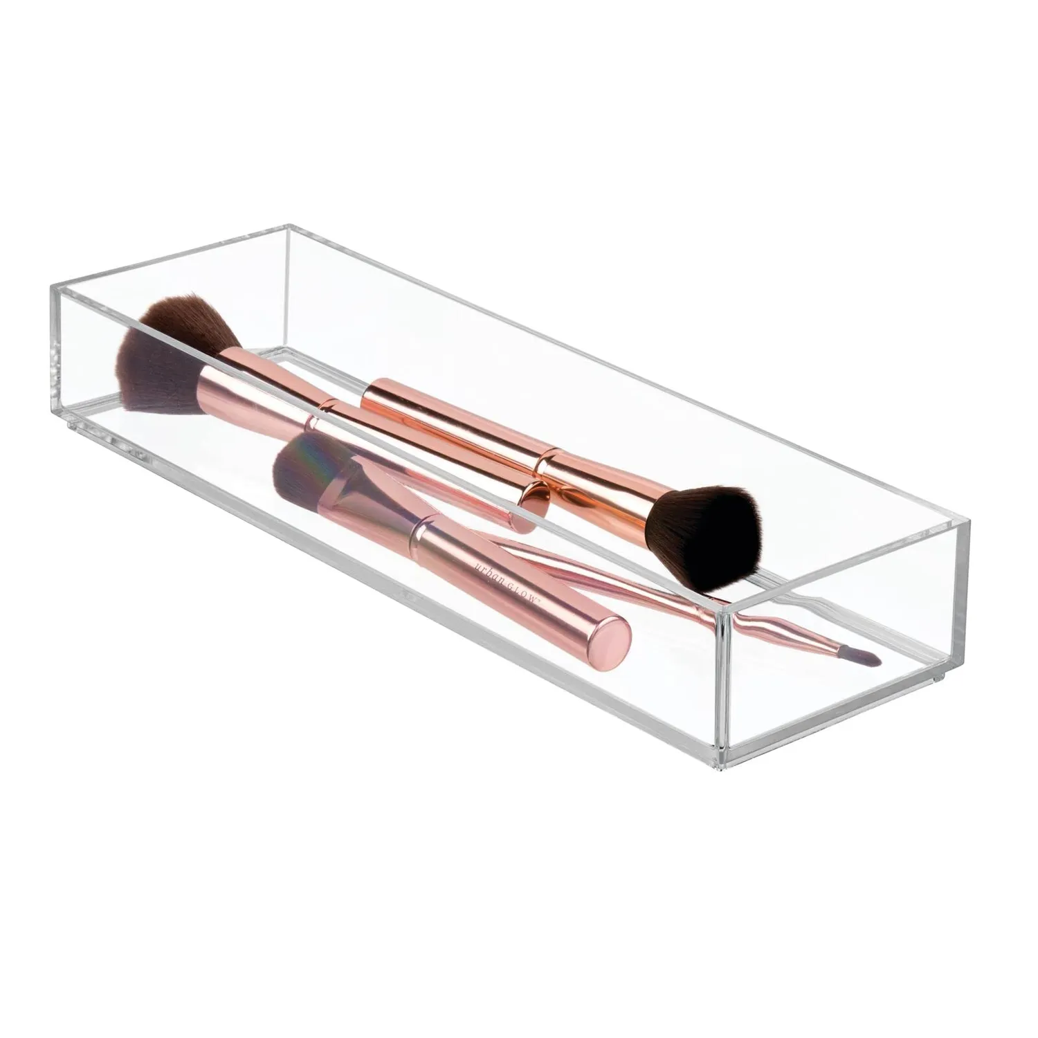 mDesign Kosmetik Organizer Aufbewahrungsbox 3er-Set durchsichtig stapelbar