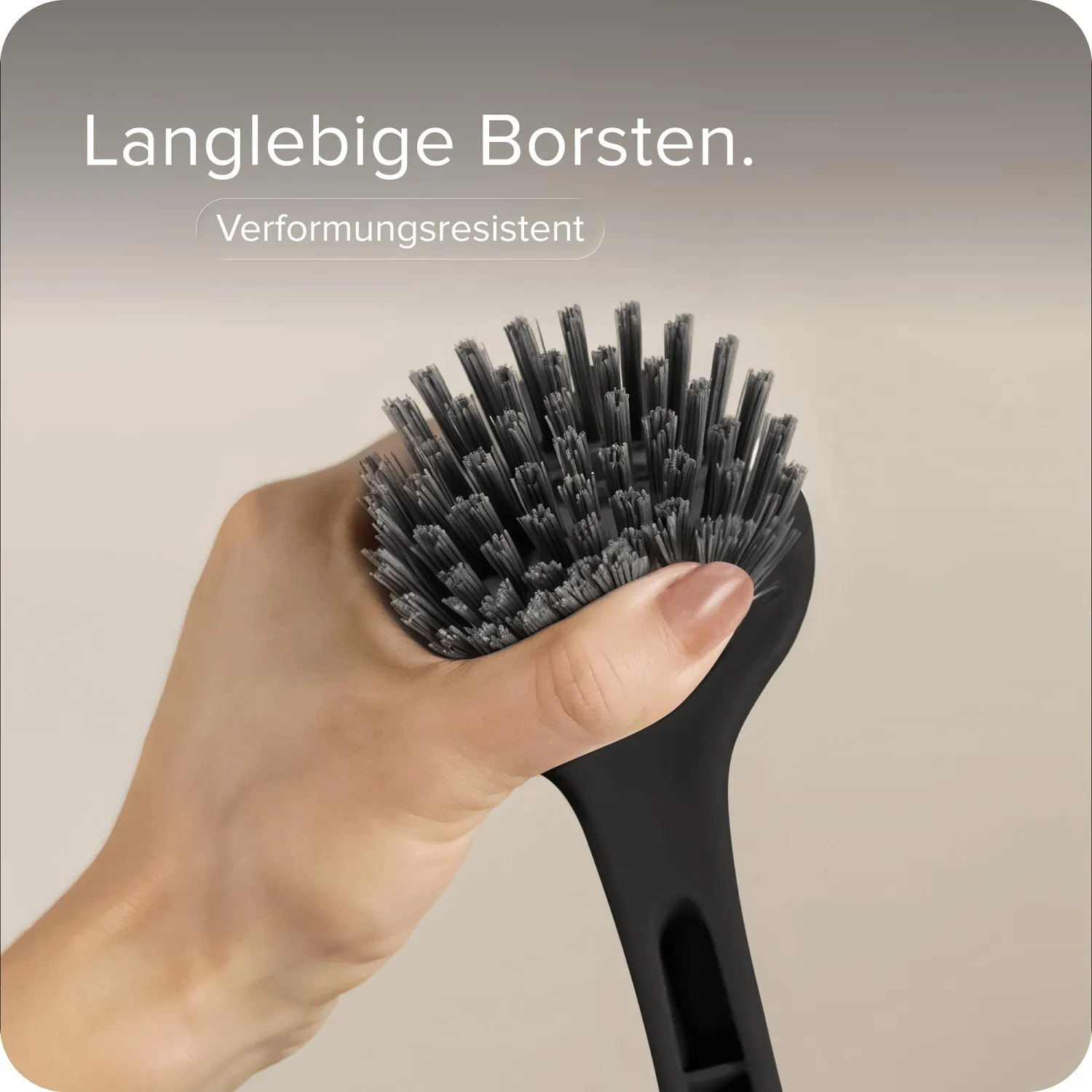 Black Spülbürste 2er-Set Schwarz Robuste Borsten