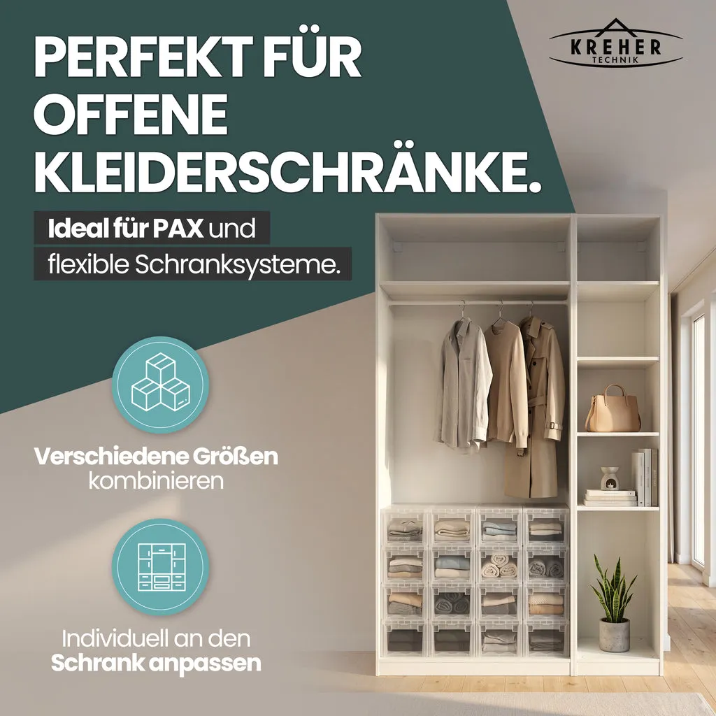 Kreher Schubladenbox S 7 Liter transparent stapelbar