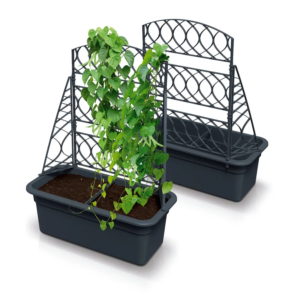 Kreher Bloomie Spalier Pflanzkasten Anthrazit 1er Set