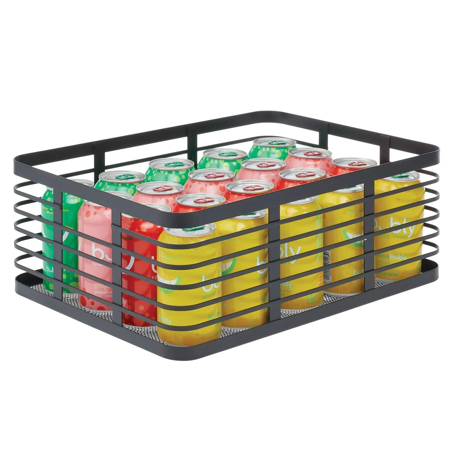 mDesign Allzweckkorb Draht schwarz 6er-Set 30,5 cm