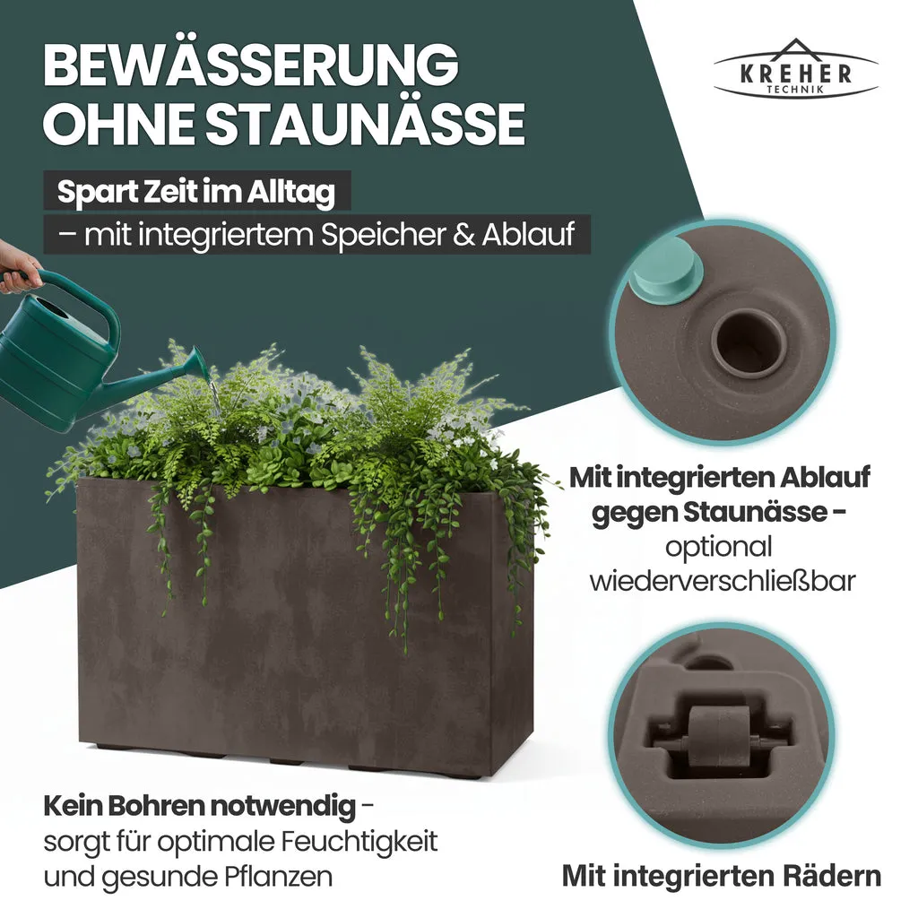 Kreher Millennium Fence Pflanzkasten Braun 2 Stück 93 L