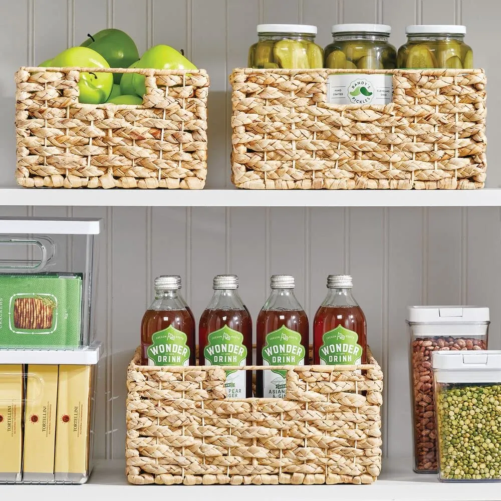 M Design Hyazinthe Aufbewahrungskorb Kreidetafel natur