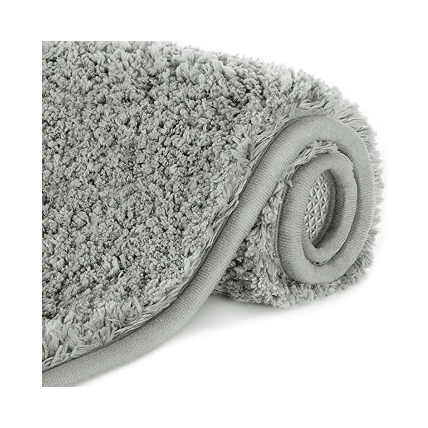 Lifewit Badematte Badteppich 81x51 cm Grau saugstark