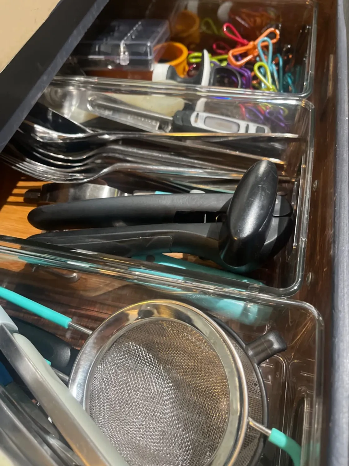 mDesign Ablagebox mit Griffen transparent 4er-Set Bad