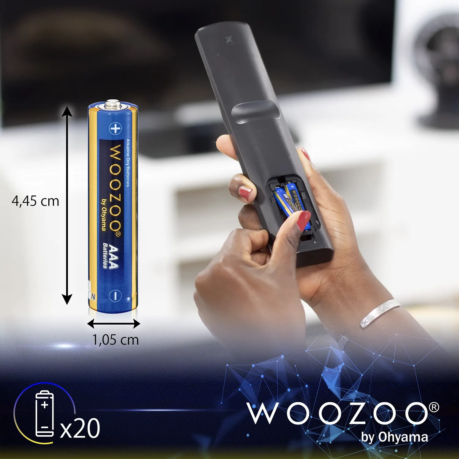 Iris Ohyama Woozoo LR03 AAA Batterien 20er Pack langlebig