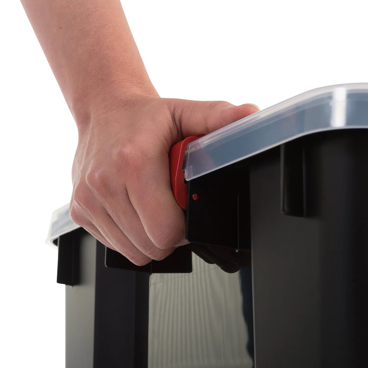 Iris Ohyama AT-LD Aufbewahrungsbox 70L Schwarz 3er
