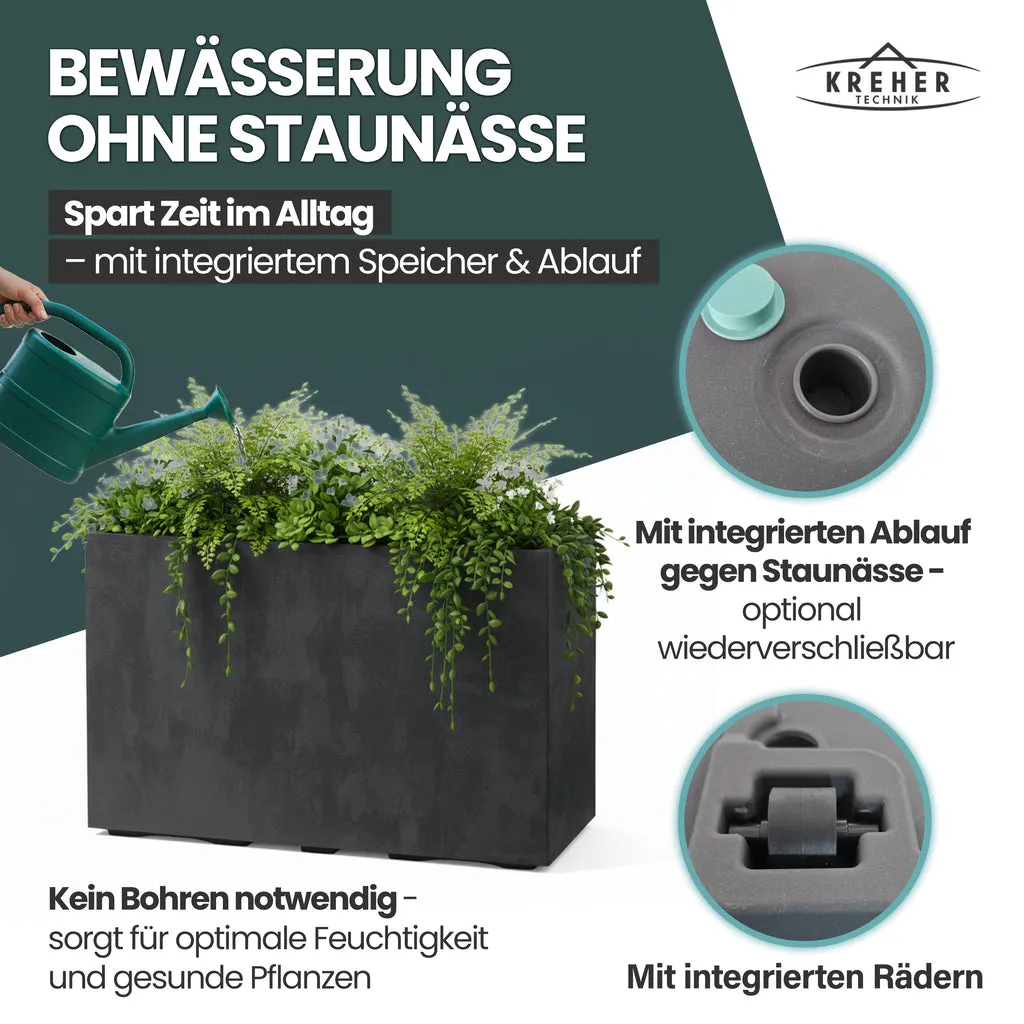 Kreher Millennium Fence Pflanzkasten Anthrazit 93 L