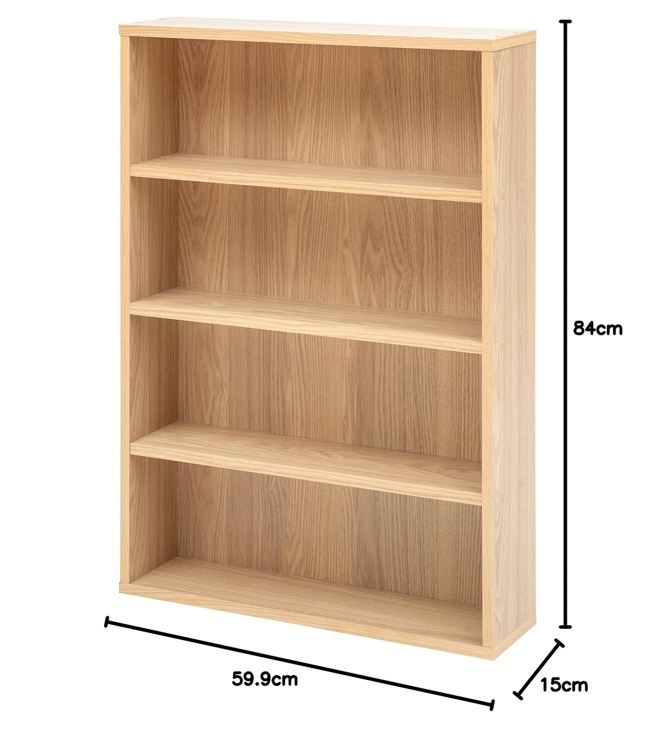 Iris Ohyama CORK-8460 Bücherregal Hellbraun 4 Fächer