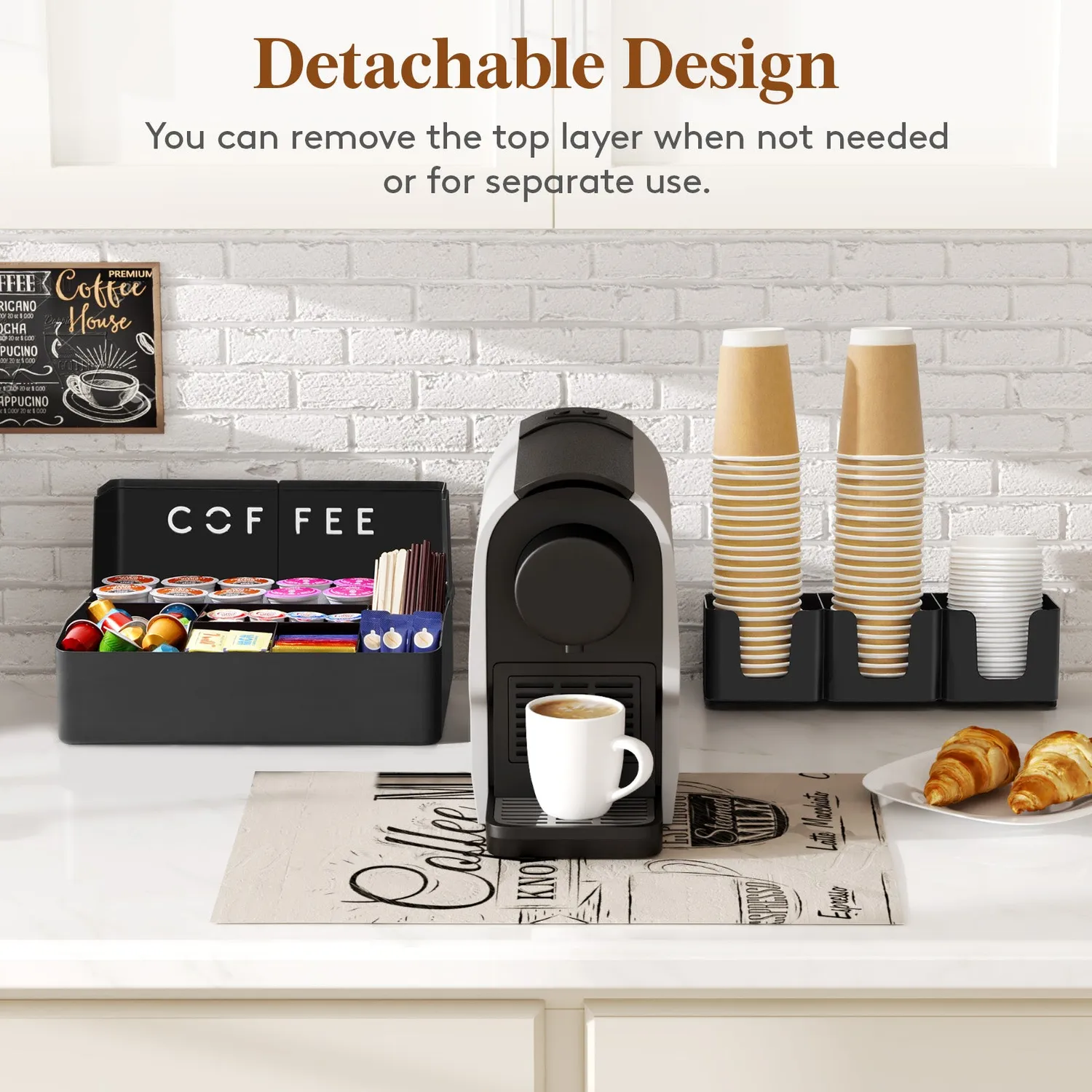 Lifewit Kaffee Organizer 2-stöckig 10 Fächer