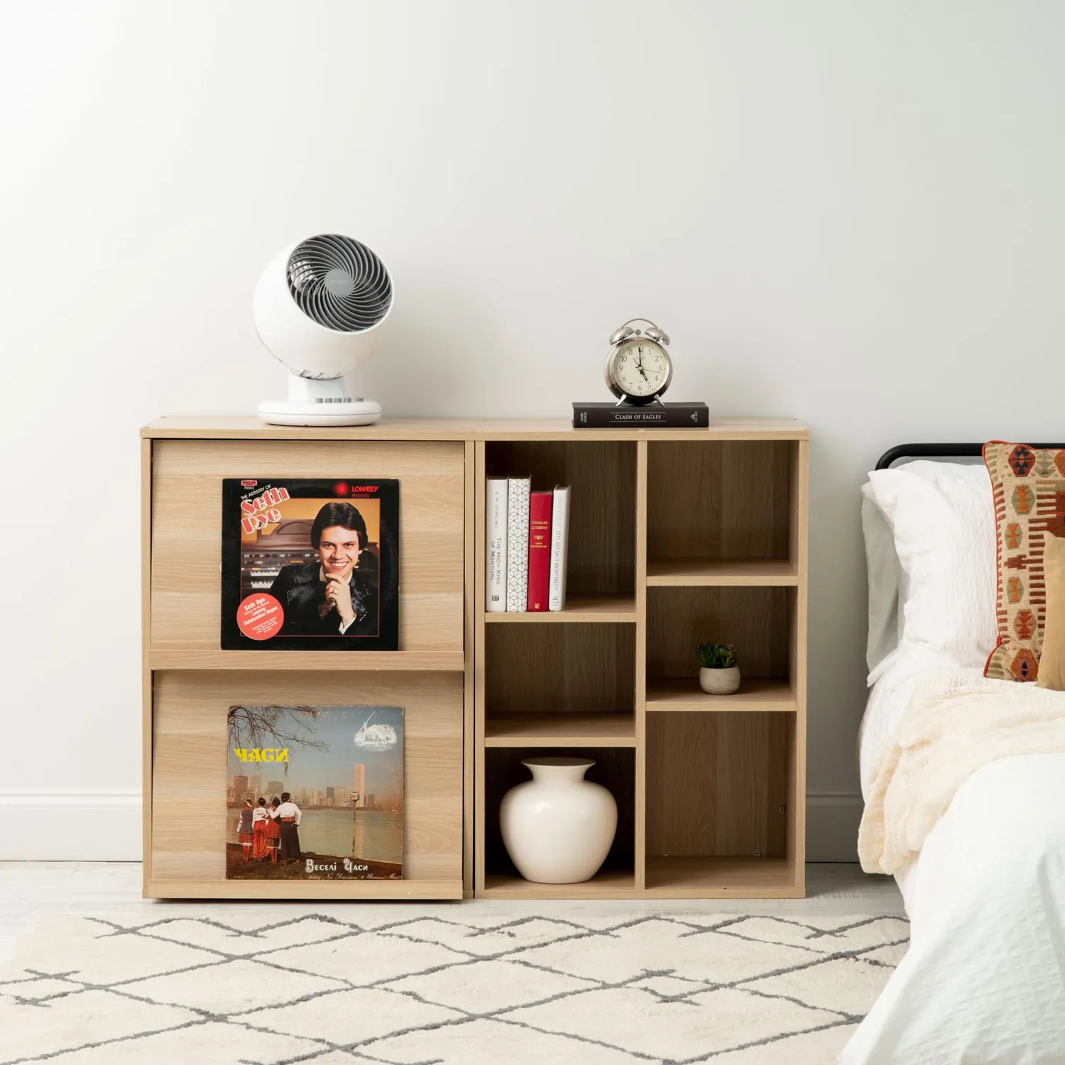 Iris Ohyama CFR-9060 Regal 6 Fächer Hellbraun Holz