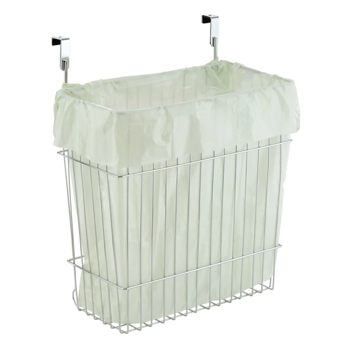 mDesign 01061MDKEU Hängekorb 2er-Set silber für Schranktür