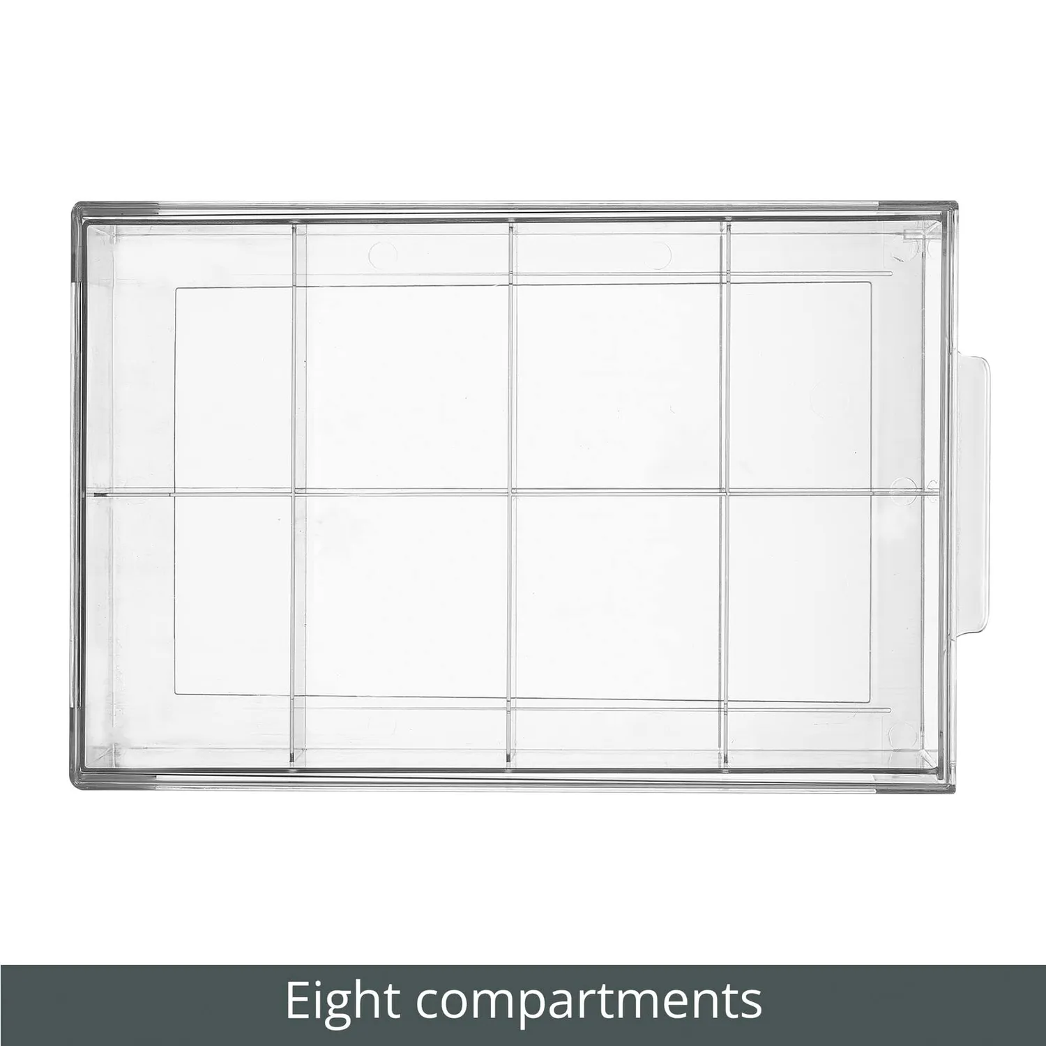 mDesign Schubladenbox Kunststoff Küchenbox 2er-Set transparent
