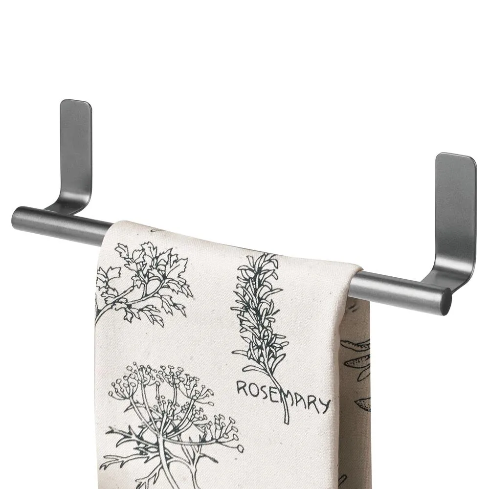 mDesign Handtuchhalter ohne Bohren selbstklebend dunkelgrau 2er