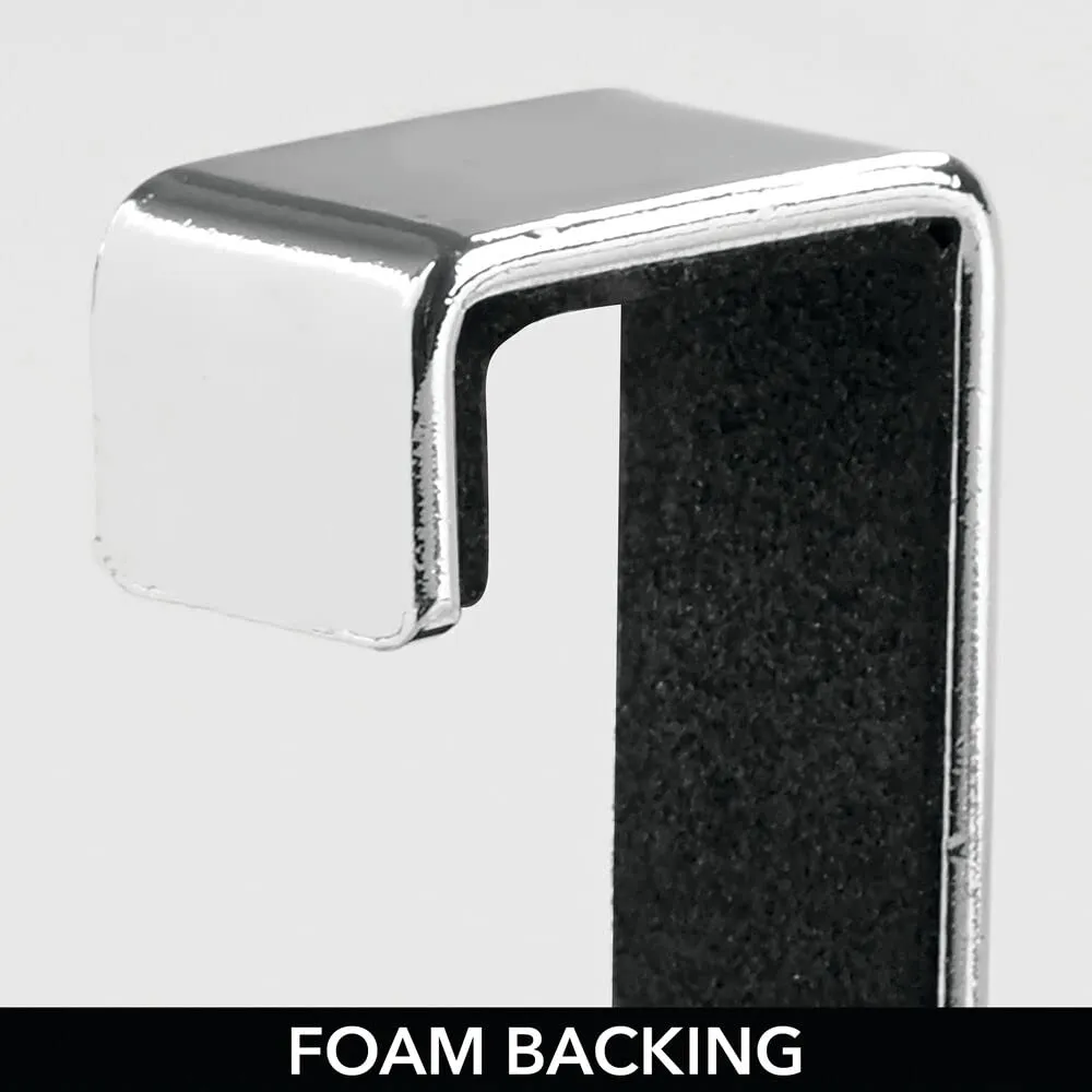 mDesign Schranktürkorb Metall Silber Folien Organizer Hänge