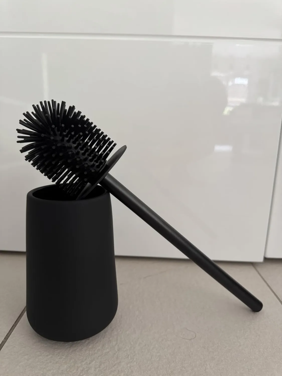 blackswedenhome Silikon-Toilettenbürste schwarz 2er Set matt