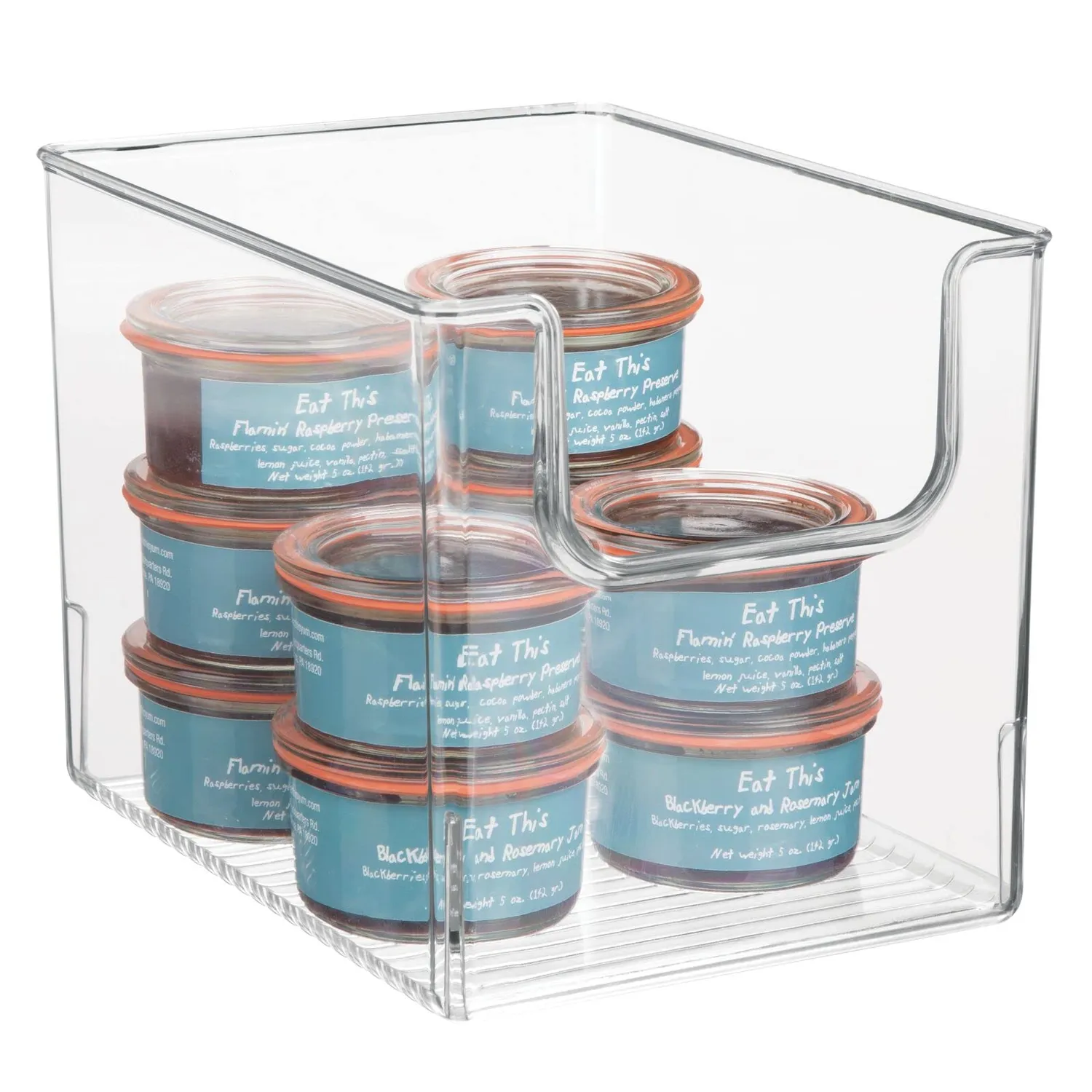 mDesign Aufbewahrungsbox Kühlschrankbox transparent 6er-Set