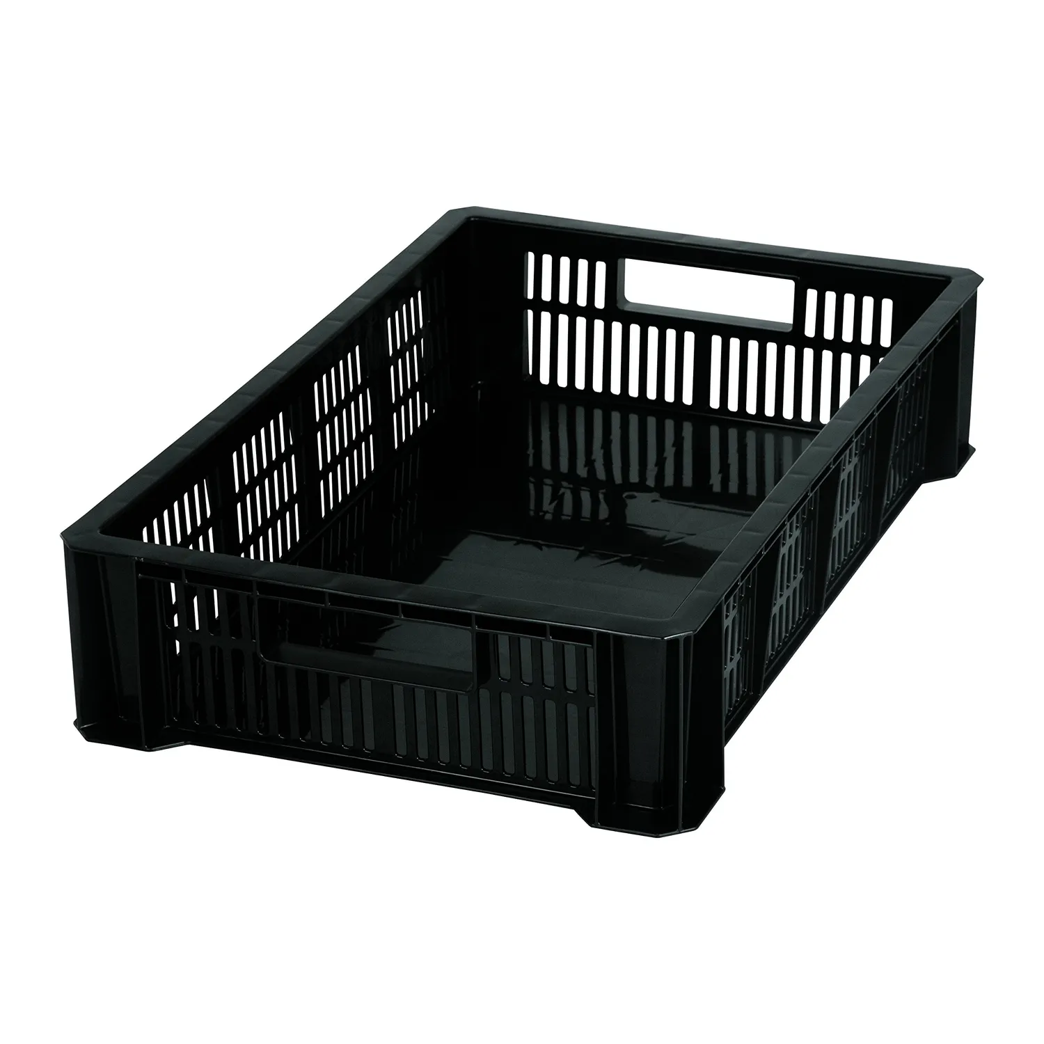 Iris Ohyama MSB-L Aufbewahrungskorb 18L 3er-Set schwarz