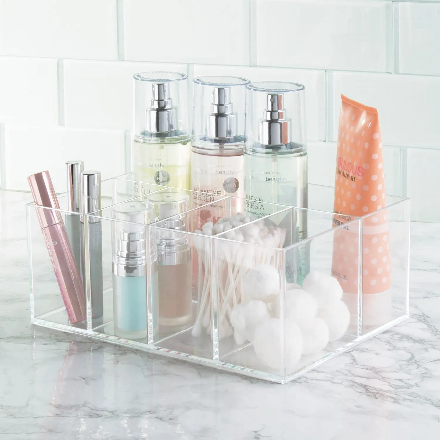 mDesign 8416MDCEU Kosmetik Organizer transparent 5 Fächer