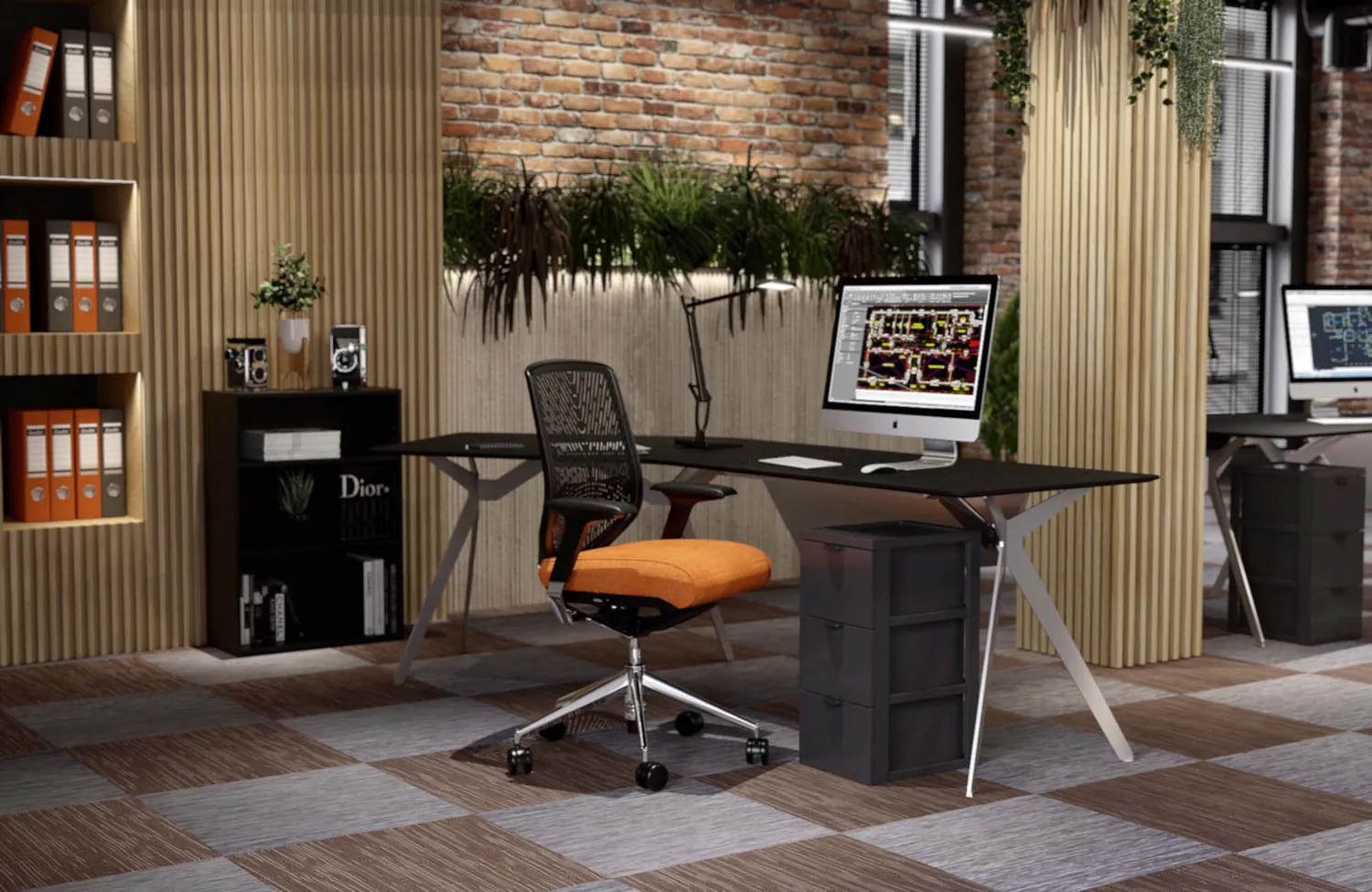Iris Ohyama SCF-303 Rollkommode 3 Schubladen schwarz 15 L