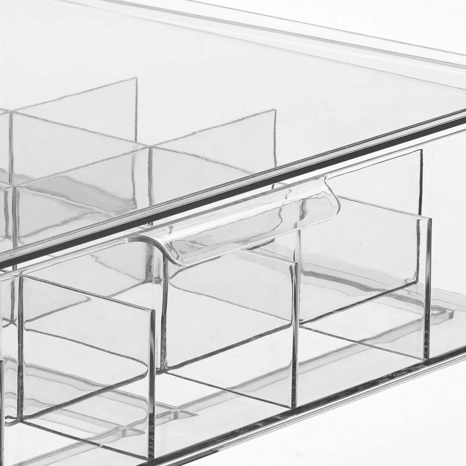 mDesign 23048MDKEU Teekiste Aufbewahrungsbox durchsichtig 20 Fächer