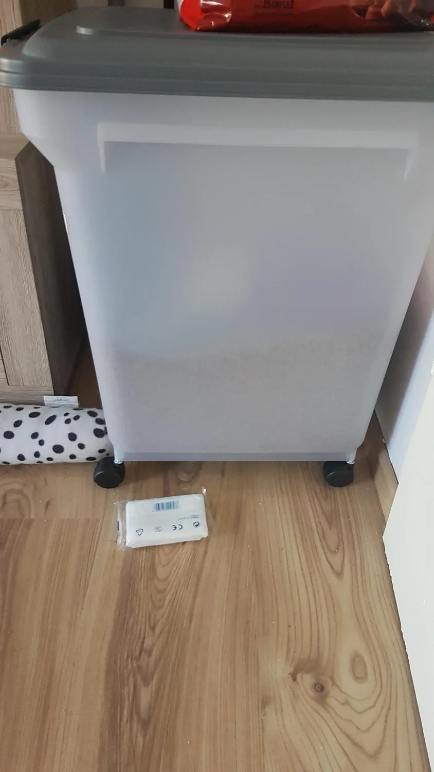 Iris Ohyama ATS-L Futterbox 45 L grau luftdicht mit Schaufel