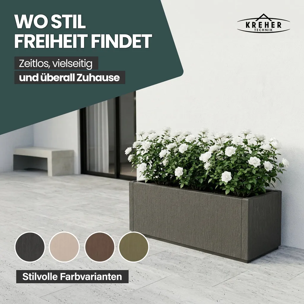 Kreher Ethica Pflanzkasten Breit Anthrazit 80cm 1 Stück