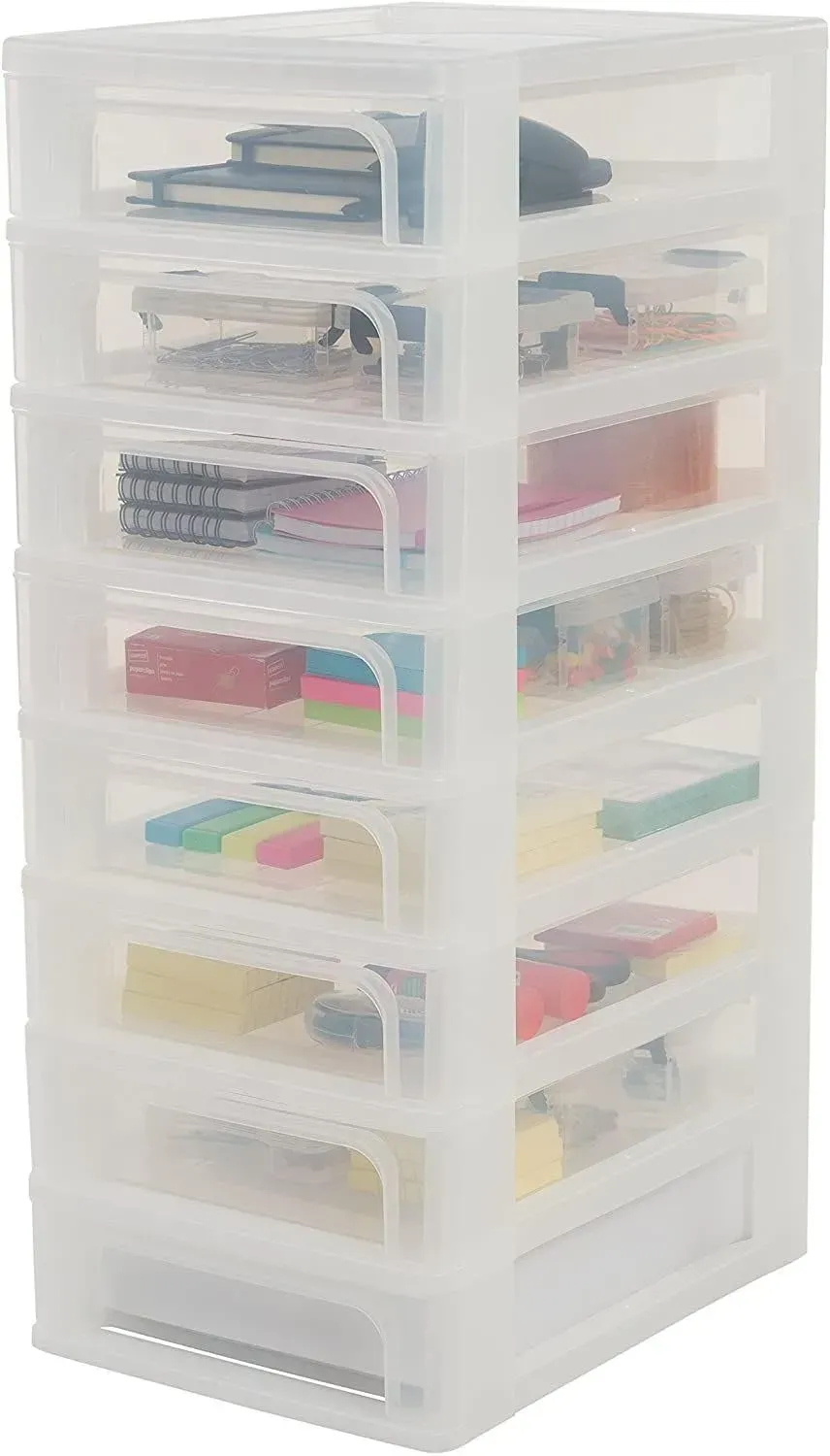 Iris Ohyama OCH-2080 Aufbewahrungsturm Transparent 8 Schubladen