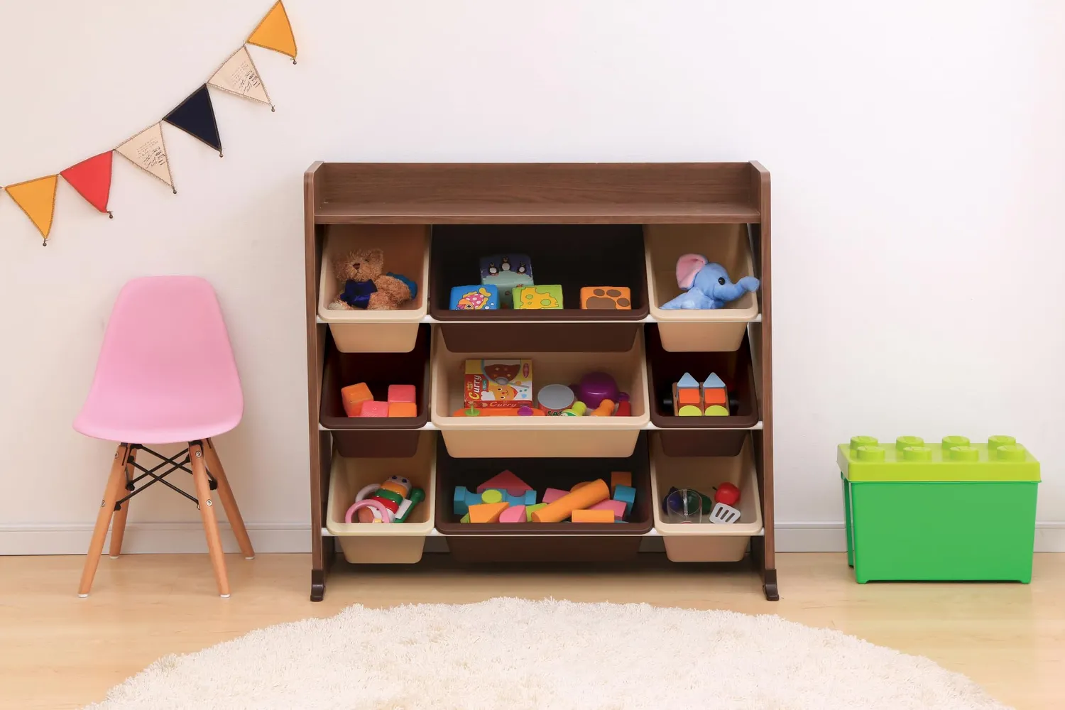 Iris Ohyama TKTHR-39 Spielzeugregal Braun 9 Boxen Holz