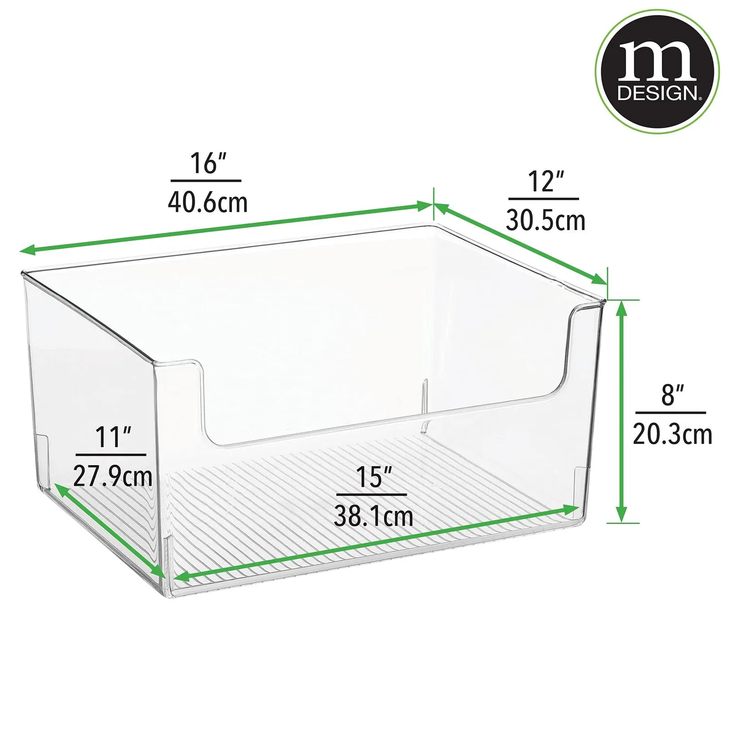 M Design Lebensmittelbox Kühlschrankbox 4er durchsichtig